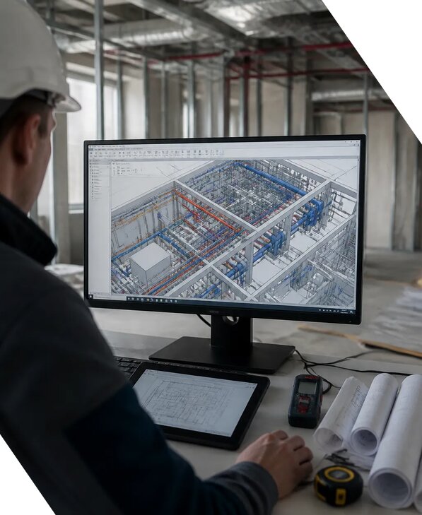 Создание BIM модели инженерных сетей для объектов в Ейске